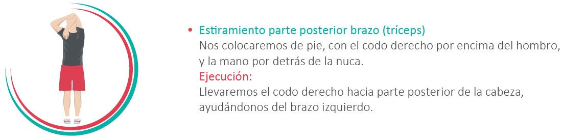 Estiramiento de tríceps