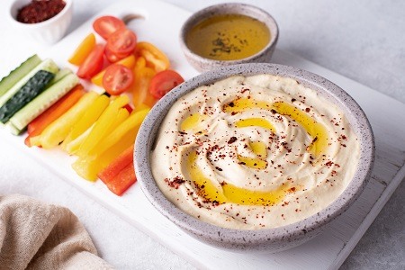 Hummus de alubias y calabaza a la cúrcuma