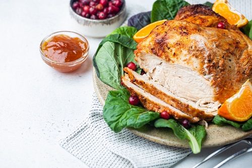 Medallones de pavo a la naranja