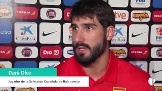 Dani Díez, alero de la selección, aconseja