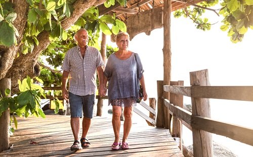 Pasear y hacer ejercicio en vacaciones