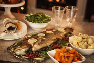Pescados al horno en Navidad