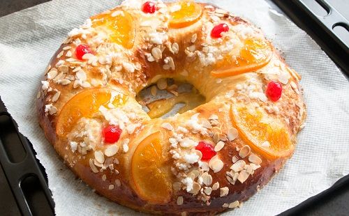 Un roscón de Reyes hecho en casa