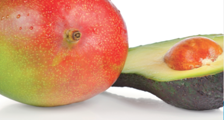 Ceviche de mango, aguacate y batata